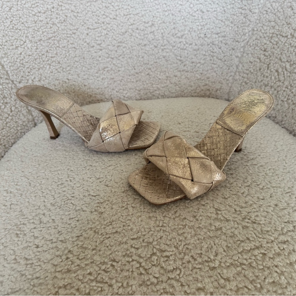 Elegant Gold Women's Heels